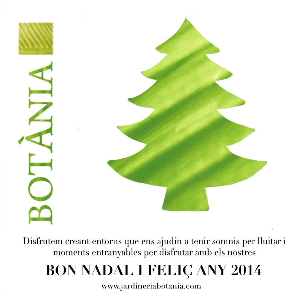 tarjeta de navidad Botania Jardineria 2014
